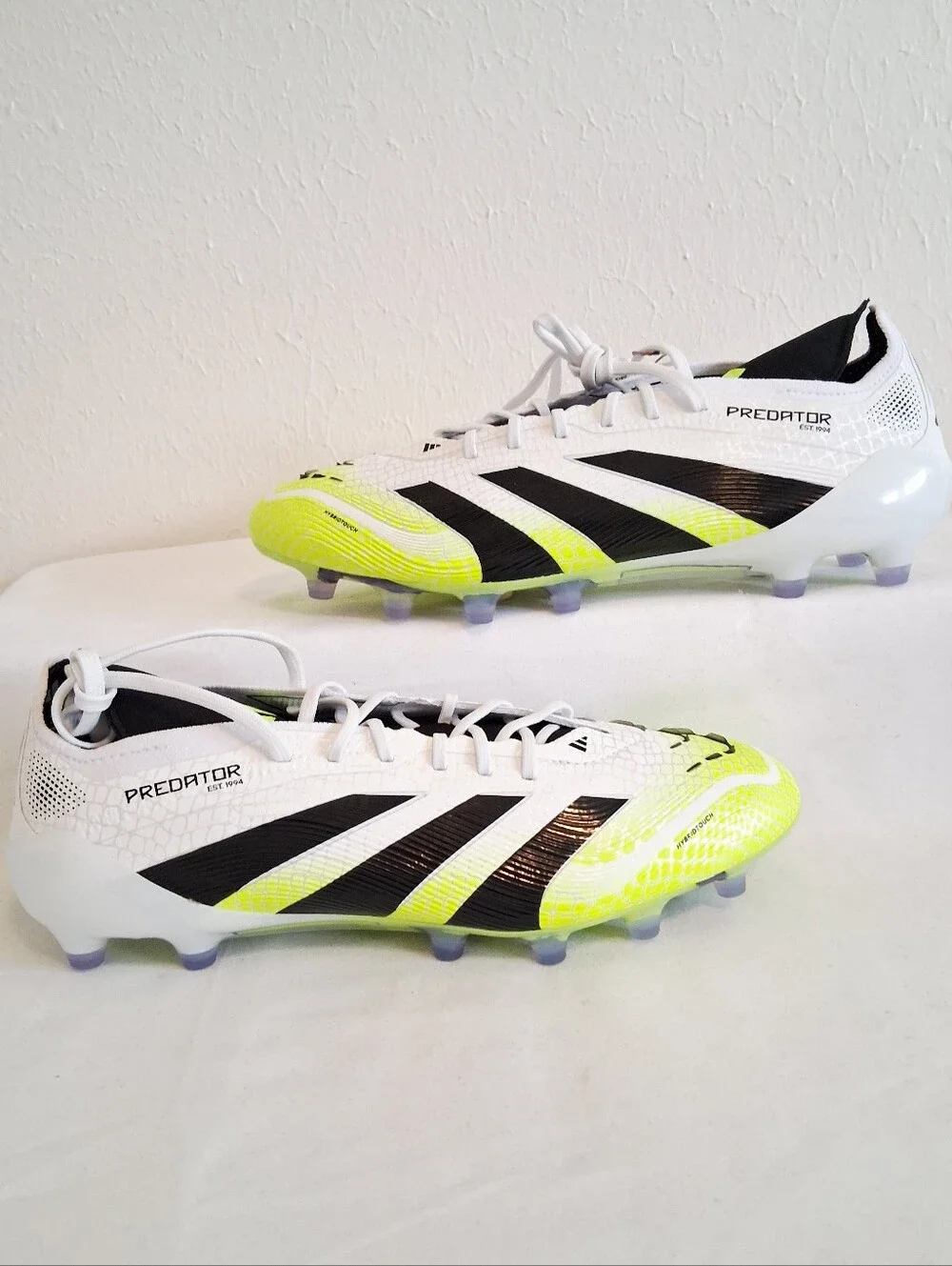 Adudas Predator Elite FG White Yellow Soccer Cleats